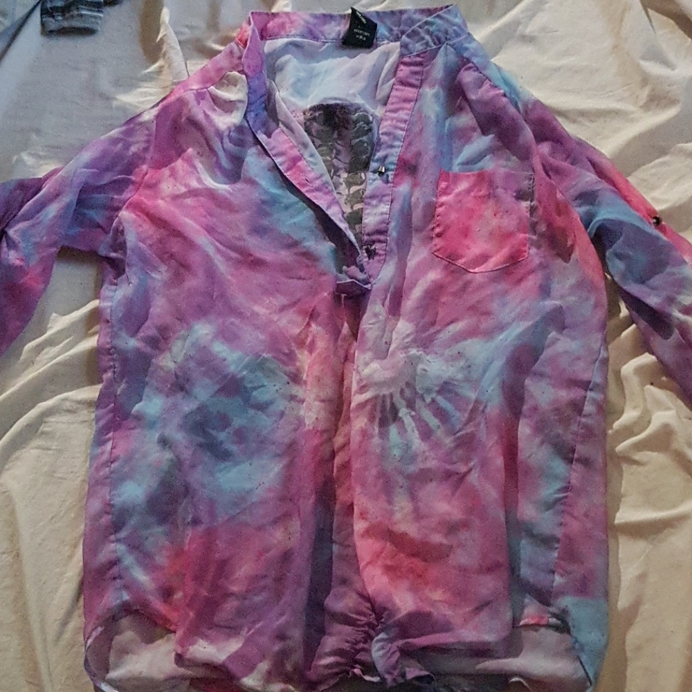 Sheer dress shirt
